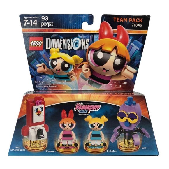 New/Sealed Lego Dimensions 71346 The Powerpuff Girls Team Pack Blossom Bubbles - Picture 1 of 4